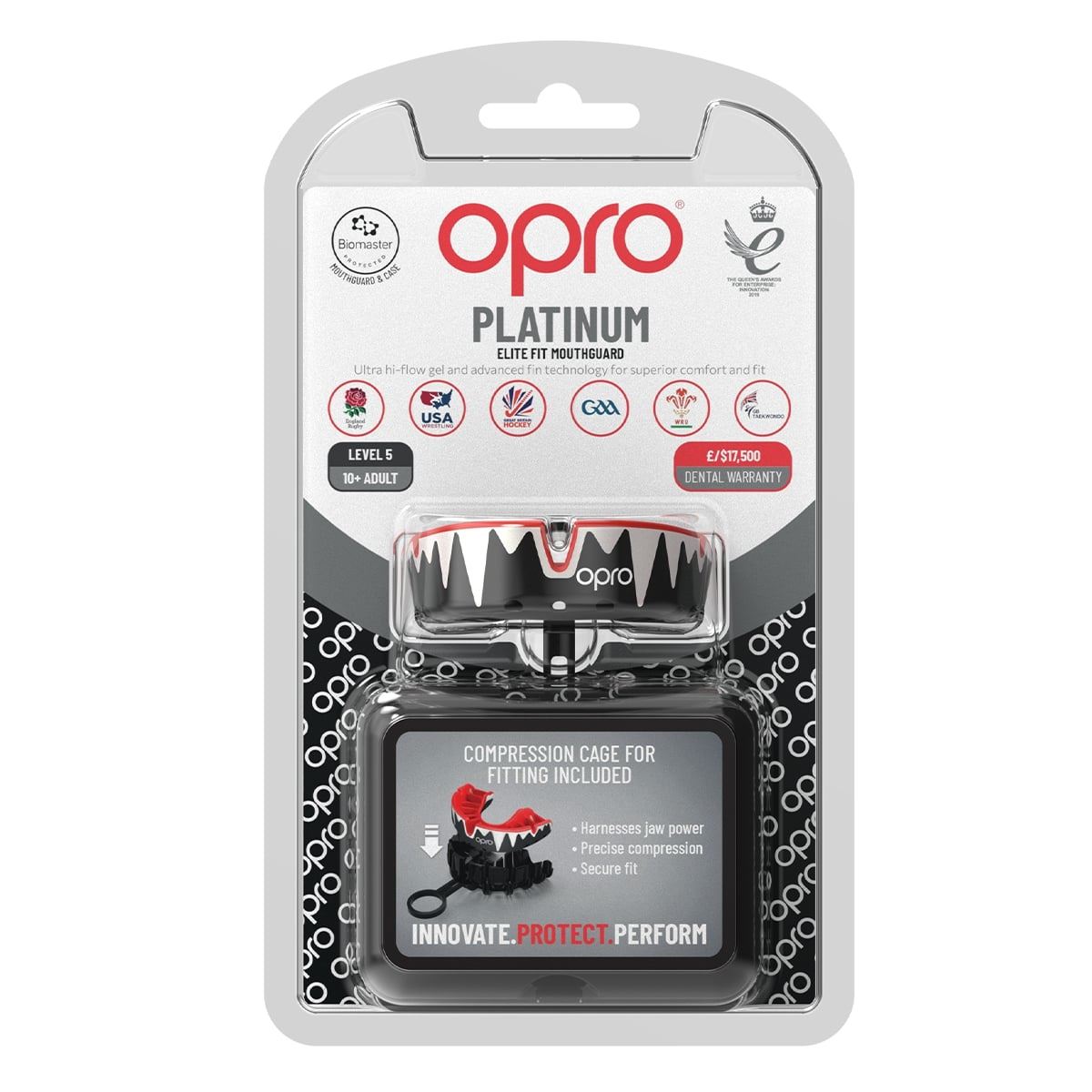 OPRO Platinum ''Fangz'' Hammassuoja