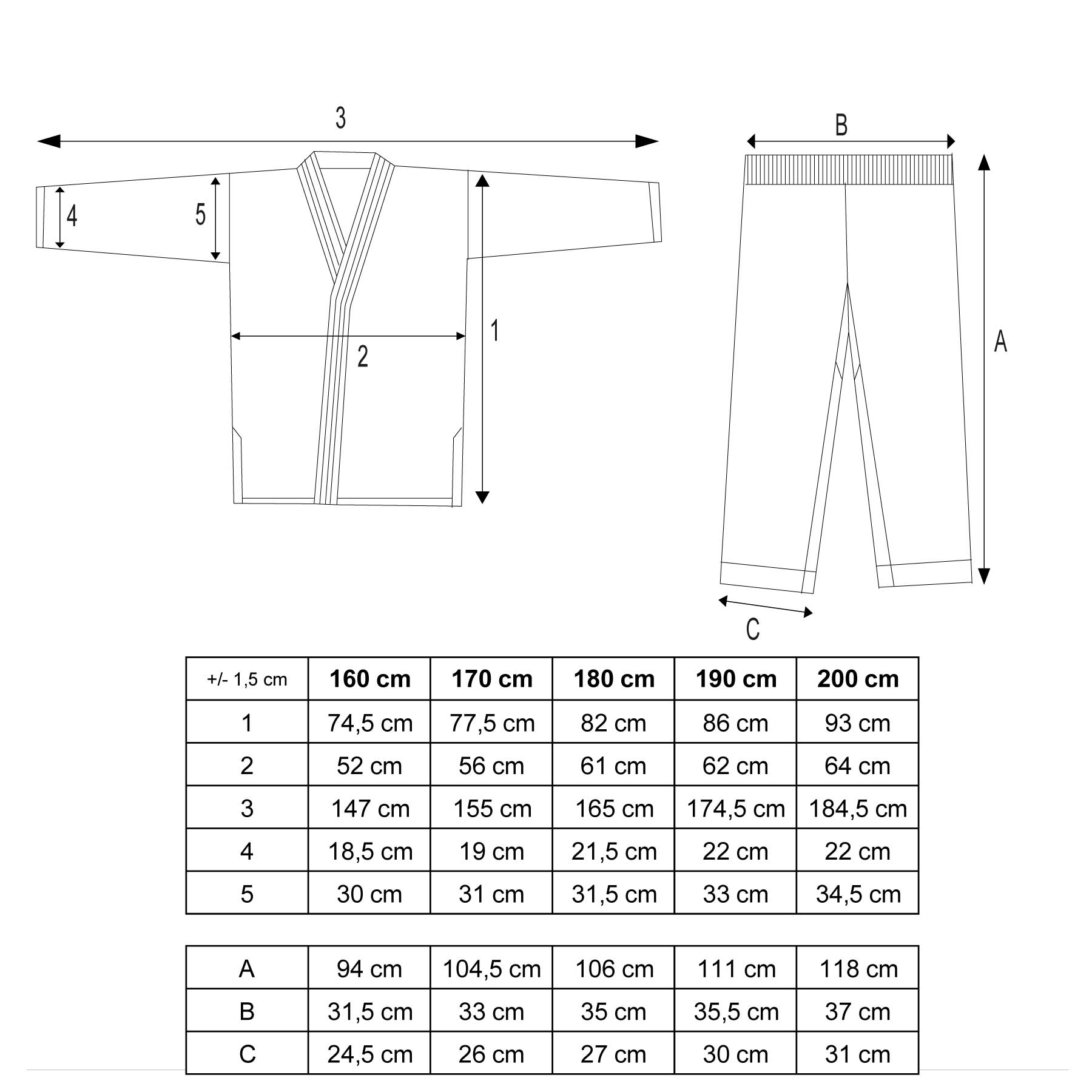 Taekwondo Instructor puku "Premium Gold" (4.-6. Dan)