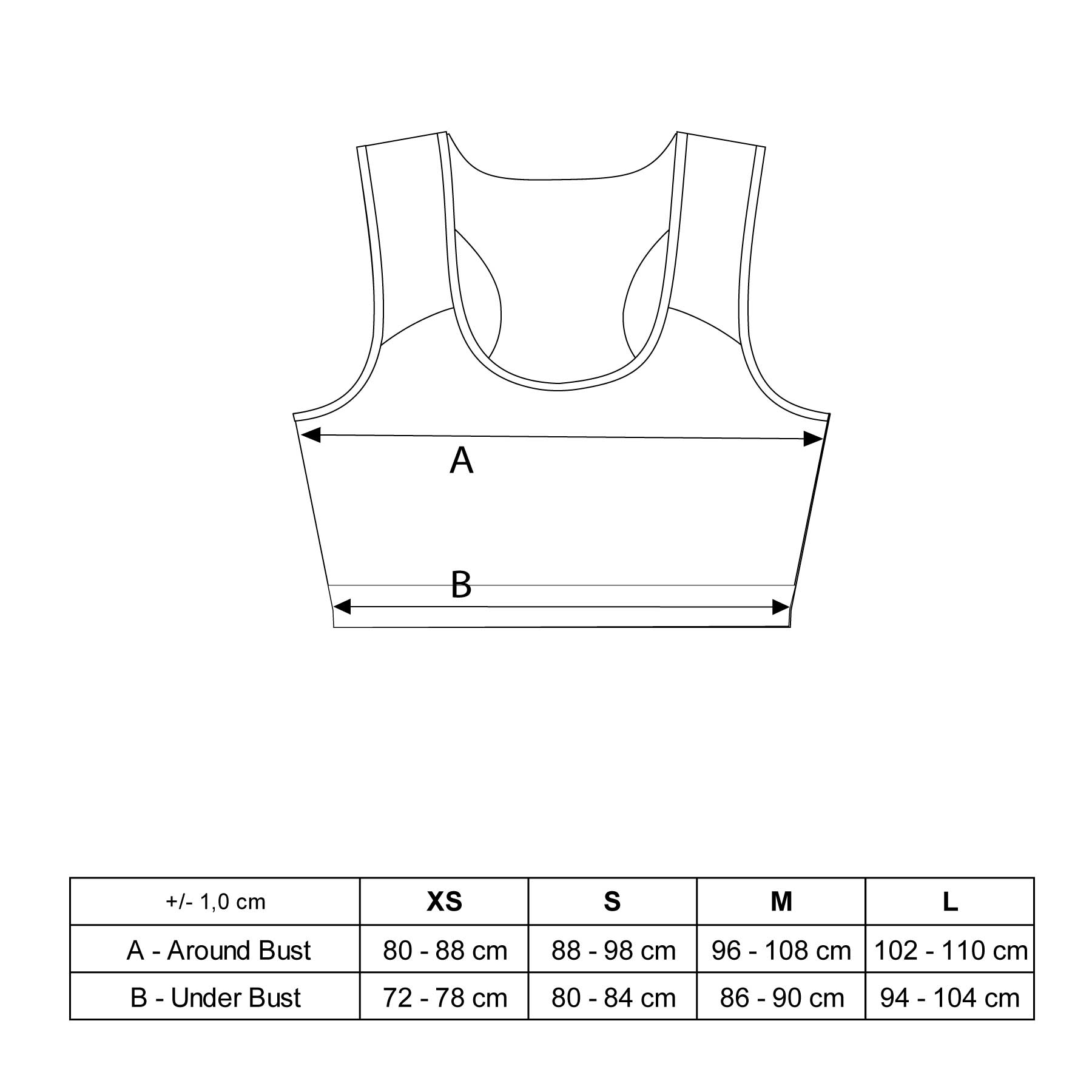 PUNOK rintasuoja naisille (WKF)