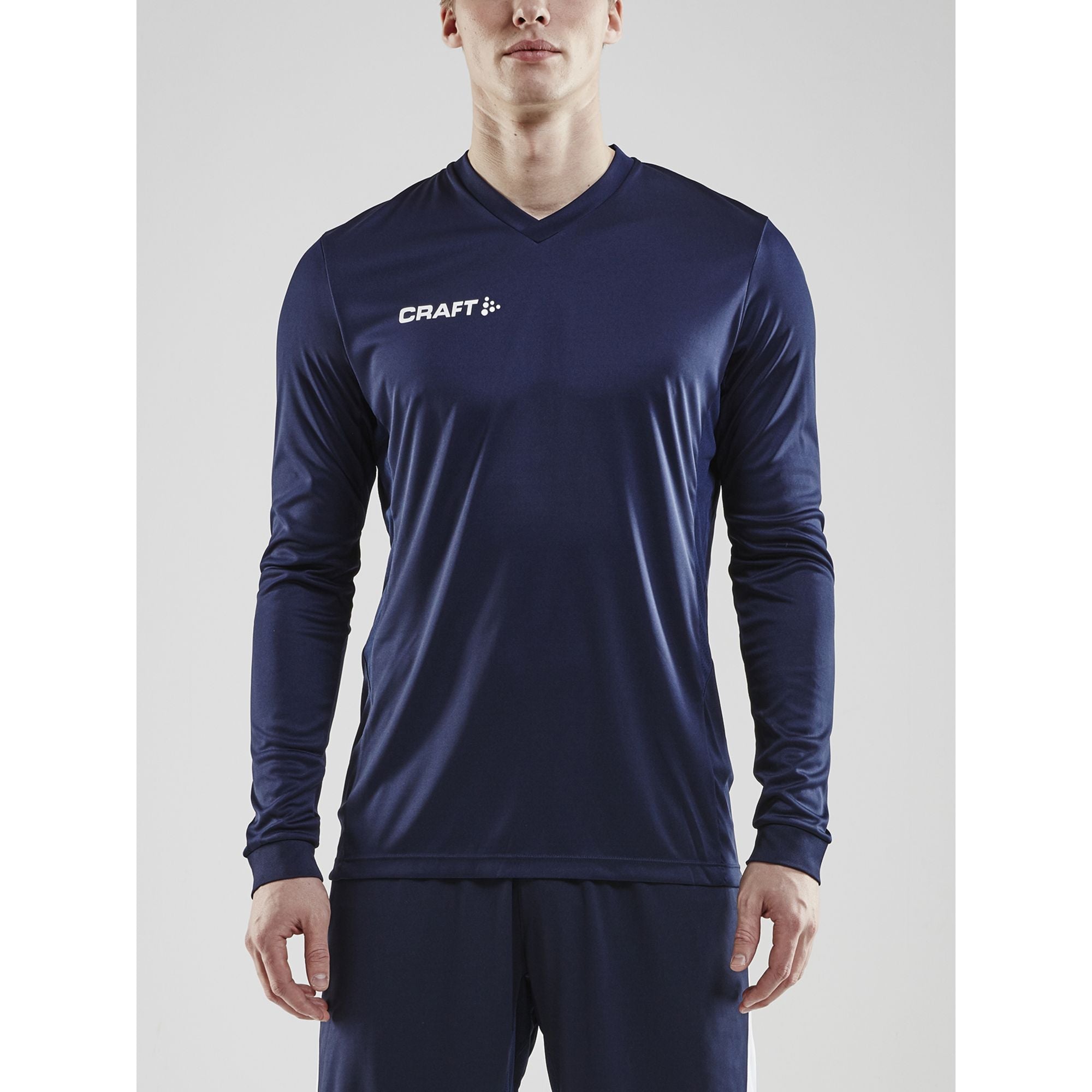 Miesten tekninen paita Squad Go Jersey Solid LS  NAVY