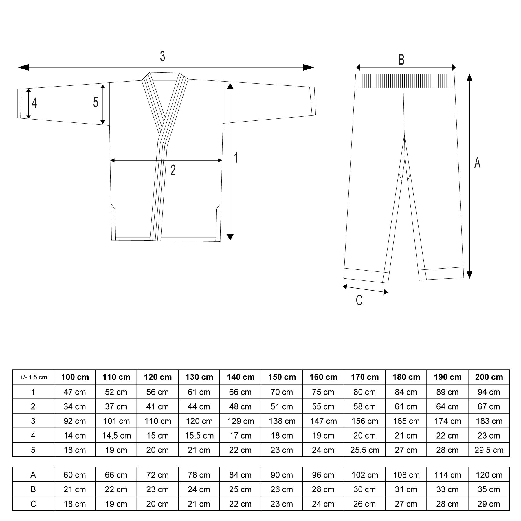 Taekwondo Grandmaster puku "Premium Gold" (7.-9. Dan)