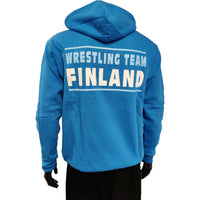 Sininen huppari "Wrestling Team Finland"